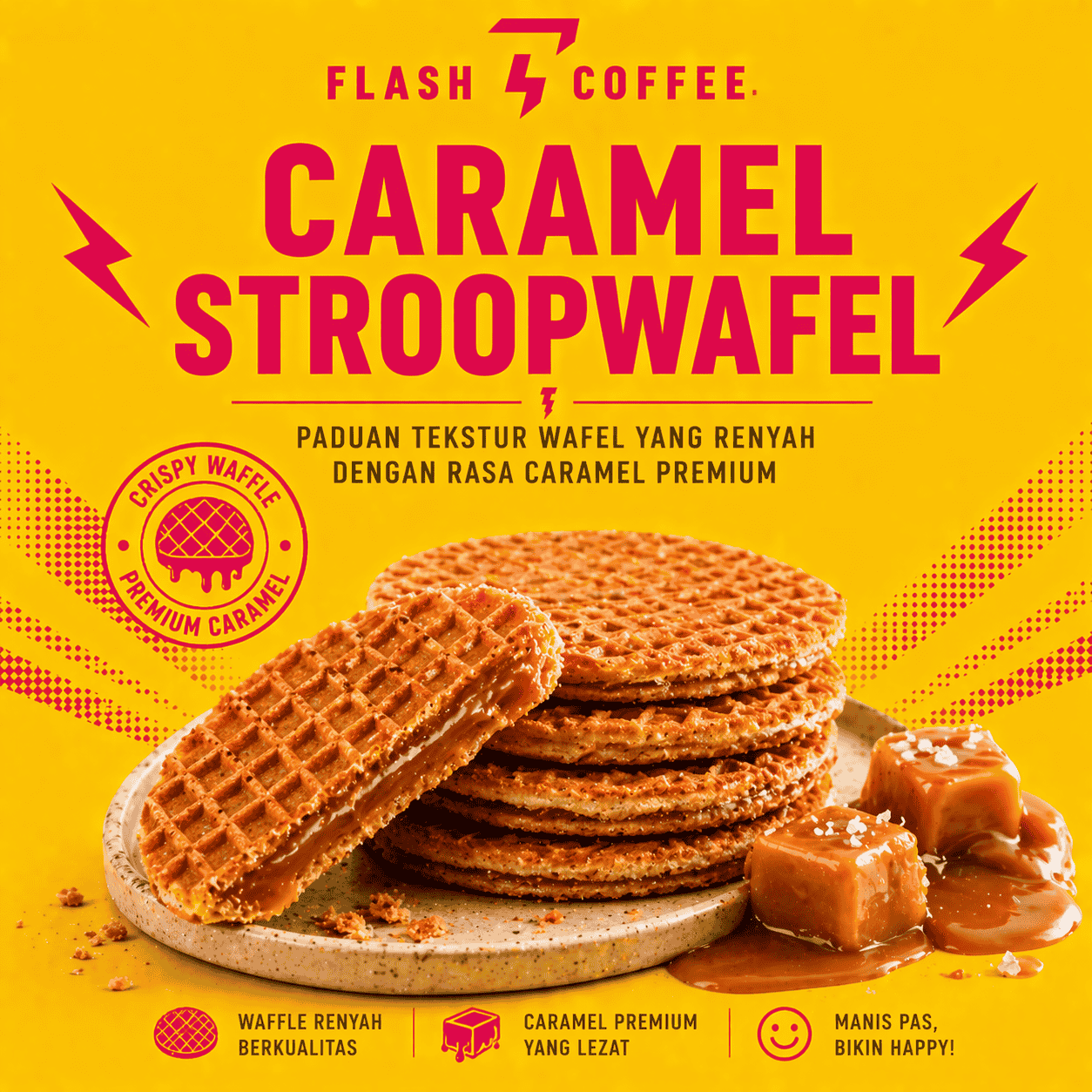 Caramel Stroopwafel Flash Coffee